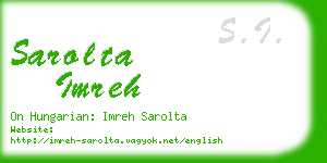 sarolta imreh business card